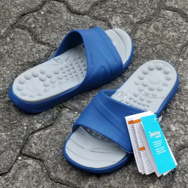 Crocs / Sandal Crocs / Crocs Reviva / Selop Pria / Sandal Selop Pria / Crocs Slide / Sandal Pria