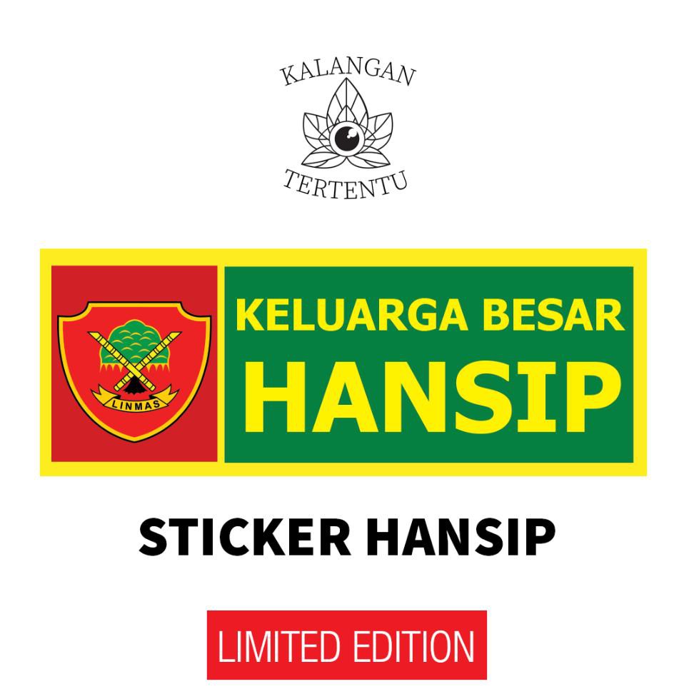 Sticker Keluarga Besar Hansip Sticker Aparat Tumblr Waterproof Doff