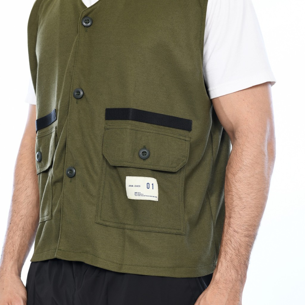 JAVAJONES Vest Denali Olive| Rompi Pria Wanita