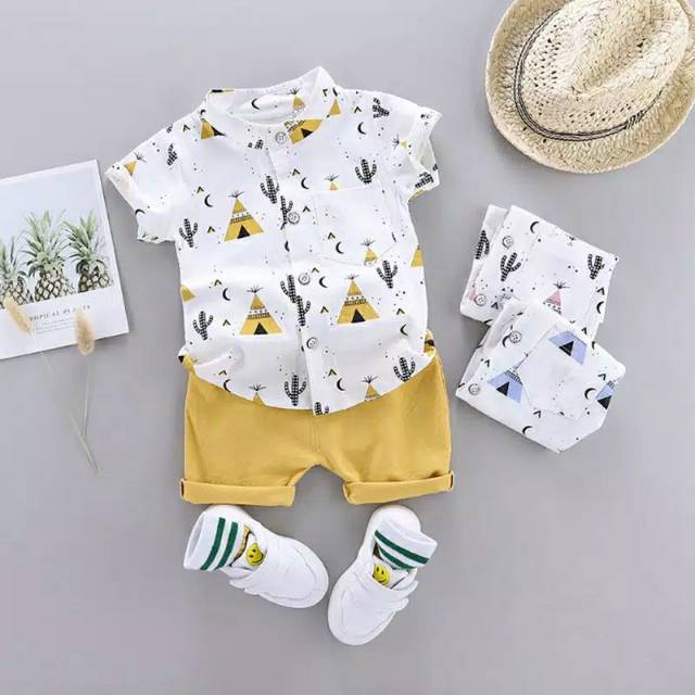 New PROMO TERBATAS Setelan kemeja casual anak laki New PROMO TERBATAS Setelan kemeja casual anak laki