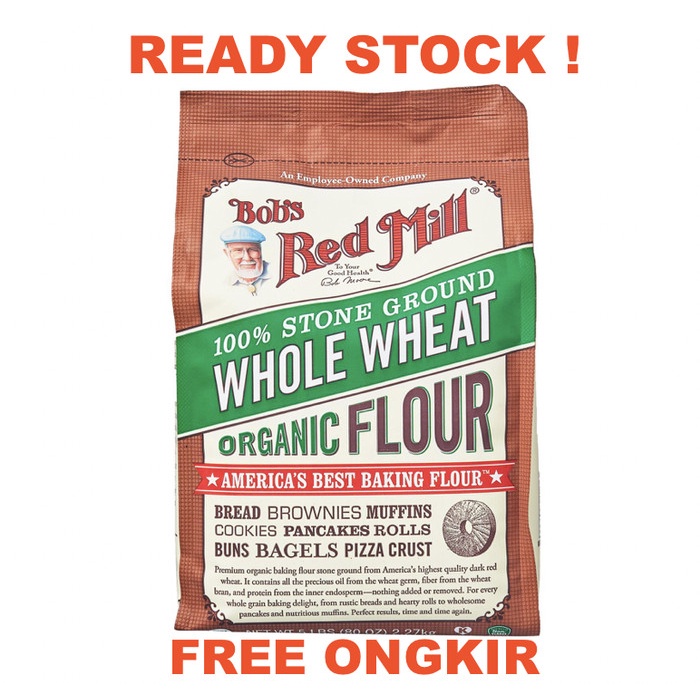 

BISA COD Bob's Red Mill Organic Whole Wheat Flour 2.27g