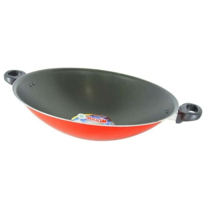 Maxim VAL36WOK Wajan Penggorengan Valentino Wok 36 cm Fry Pan