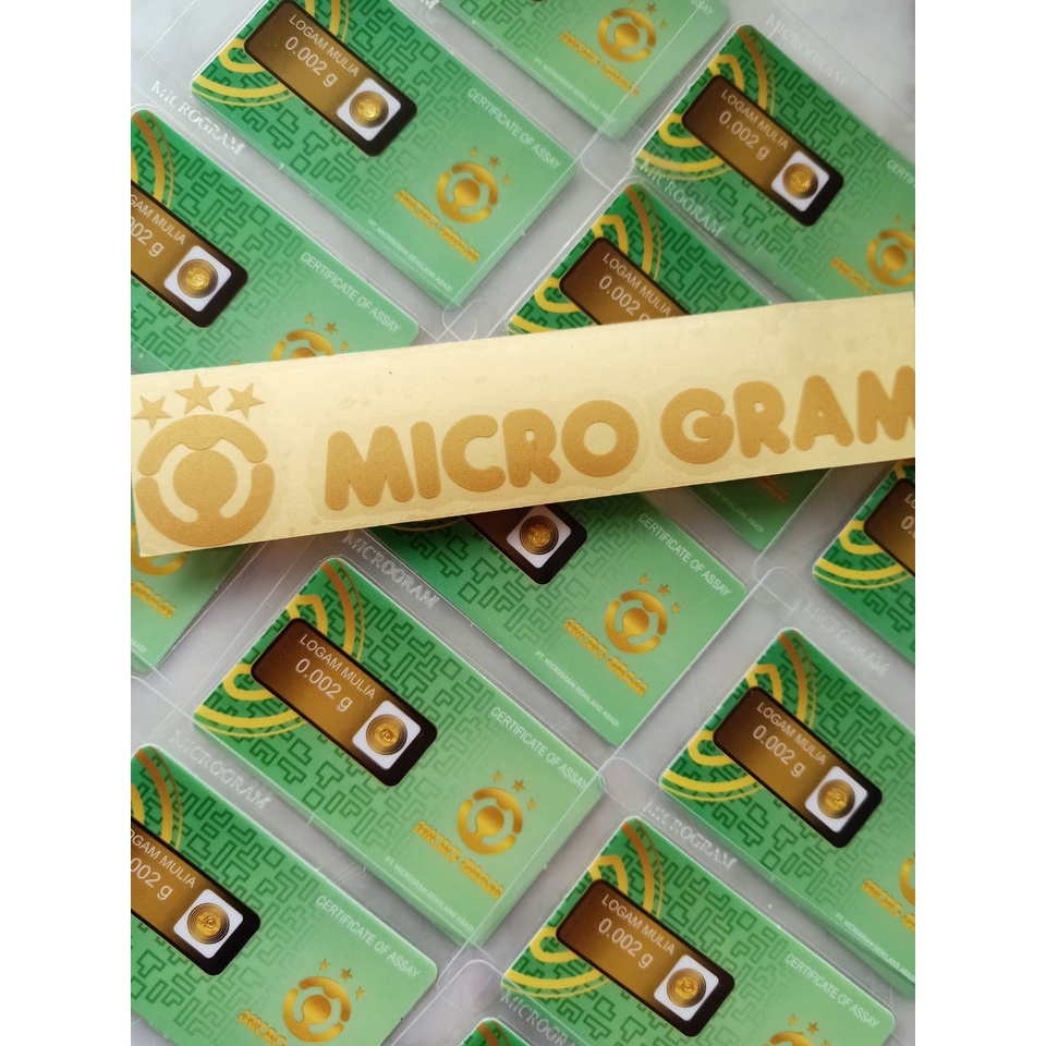 MICROGRAM Logam Mulia Emas Murni 0.002 Gram