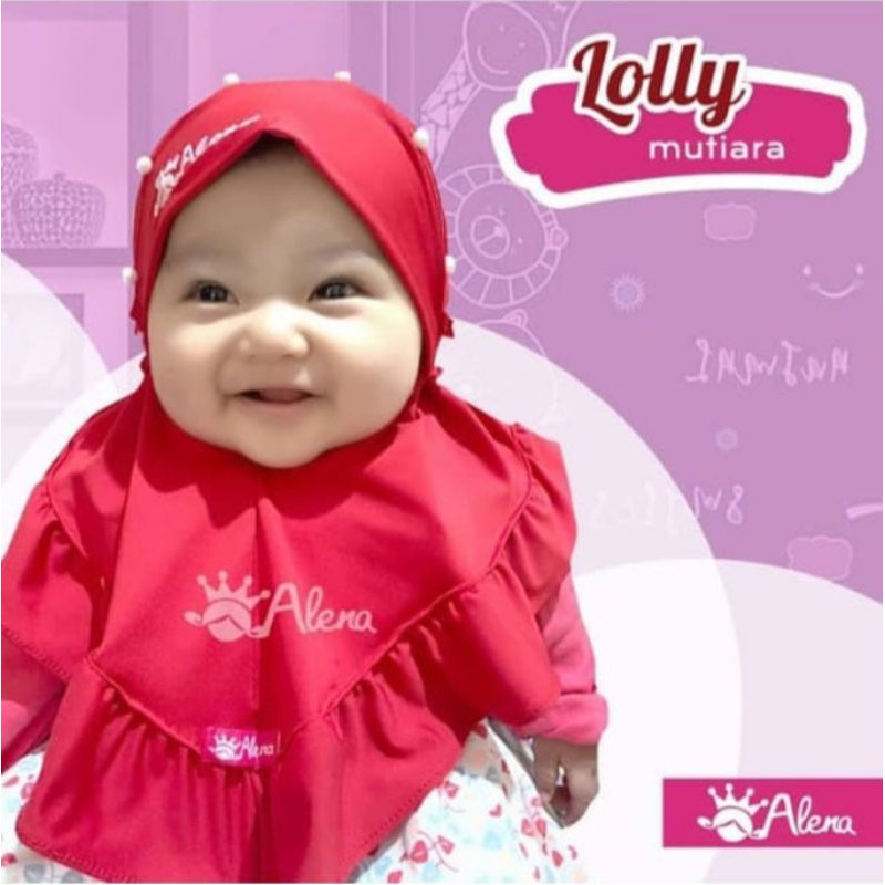 JILBAB LOLLY MUTIARA by ALENA HIJAB | JILBAB BAYI | JILBAB ANAK | JILBAB ALENA