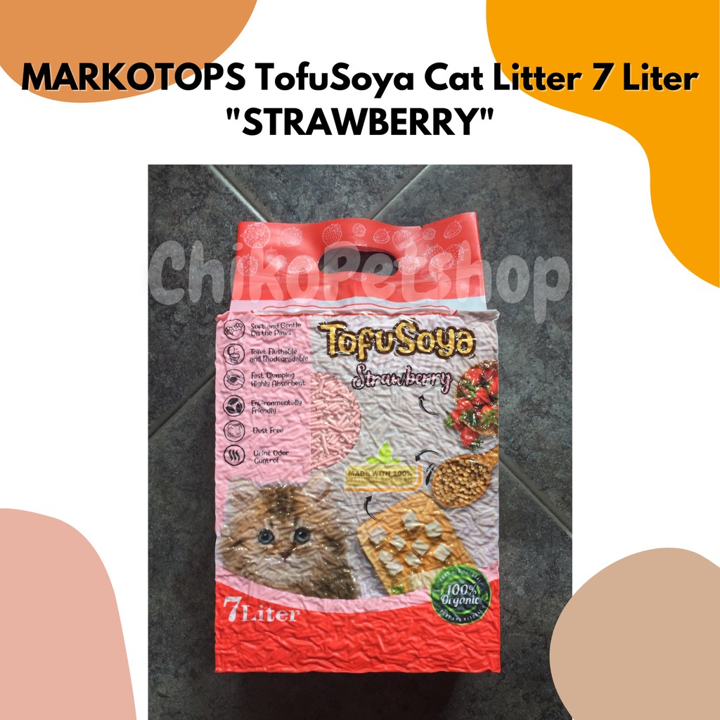 MARKOTOPS TofuSoya Cat Litter Pasir Kucing Tofu Soya Markotop Kemasan 7 Liter