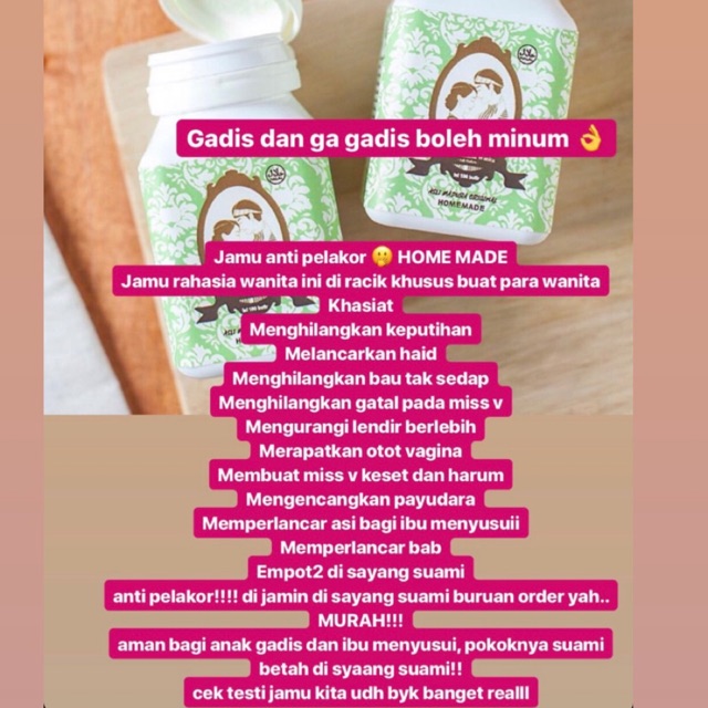 

Jamu anti pelakor