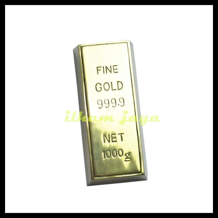 TERBARUU Replika Emas Batangan Fine Gold 1000gr bahan dari kuningan mirip asli TERBARU