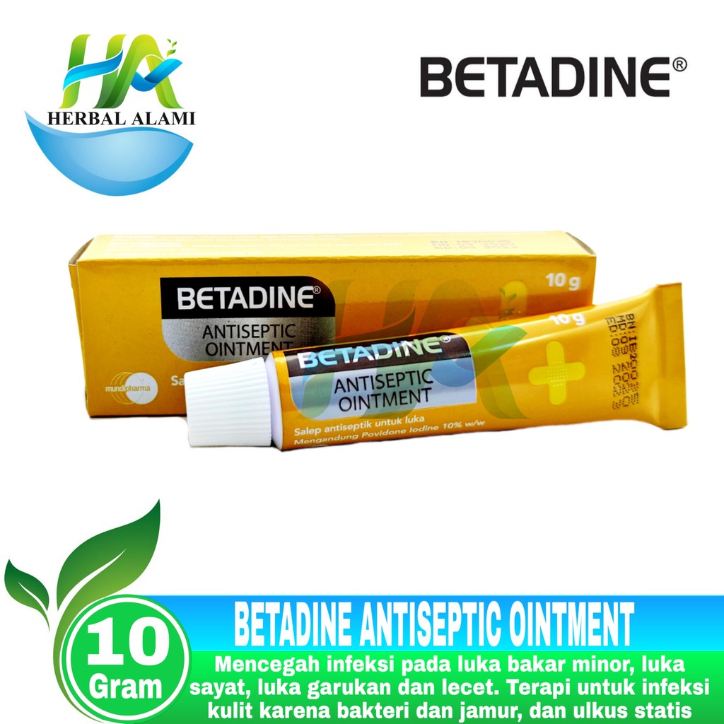 Betadine Ointment 10gram - Betadine Antiseptic Ointment