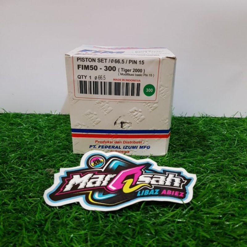 Piston fim50 tiger set ring piston fim tiger 63.5 64 64.5 65 65.5 66 66.5 dan pen seker marqsah racing-Diameter 66.5