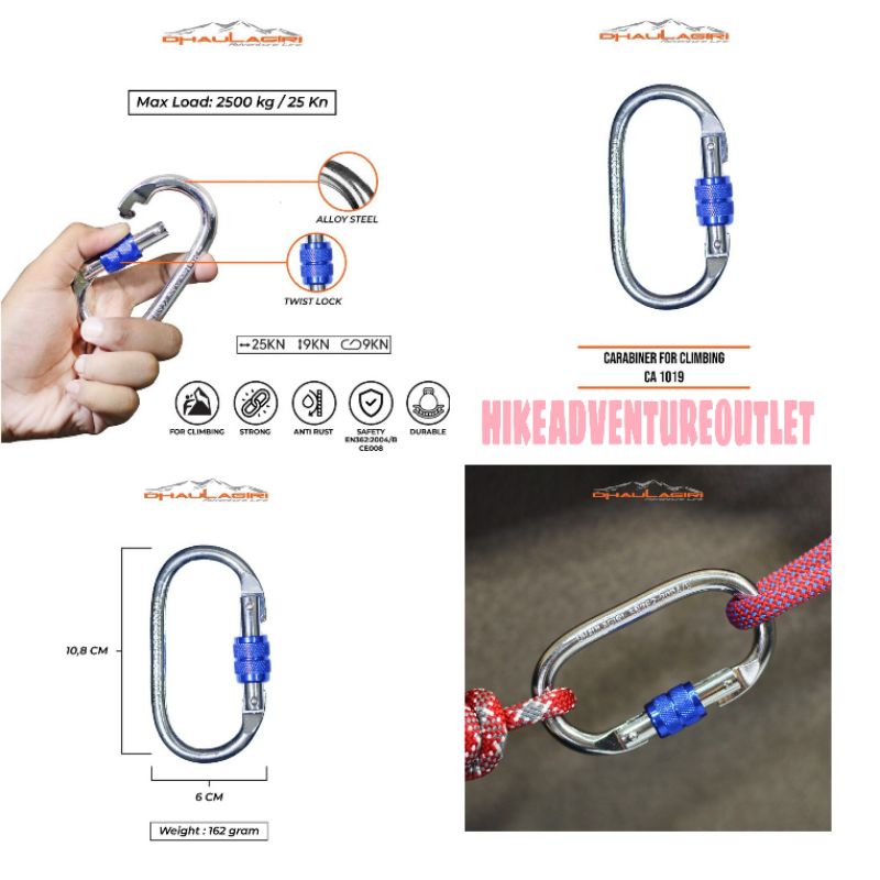 Dhaulagiri Carabiner Climbing - DH Carabiner Outdoor
