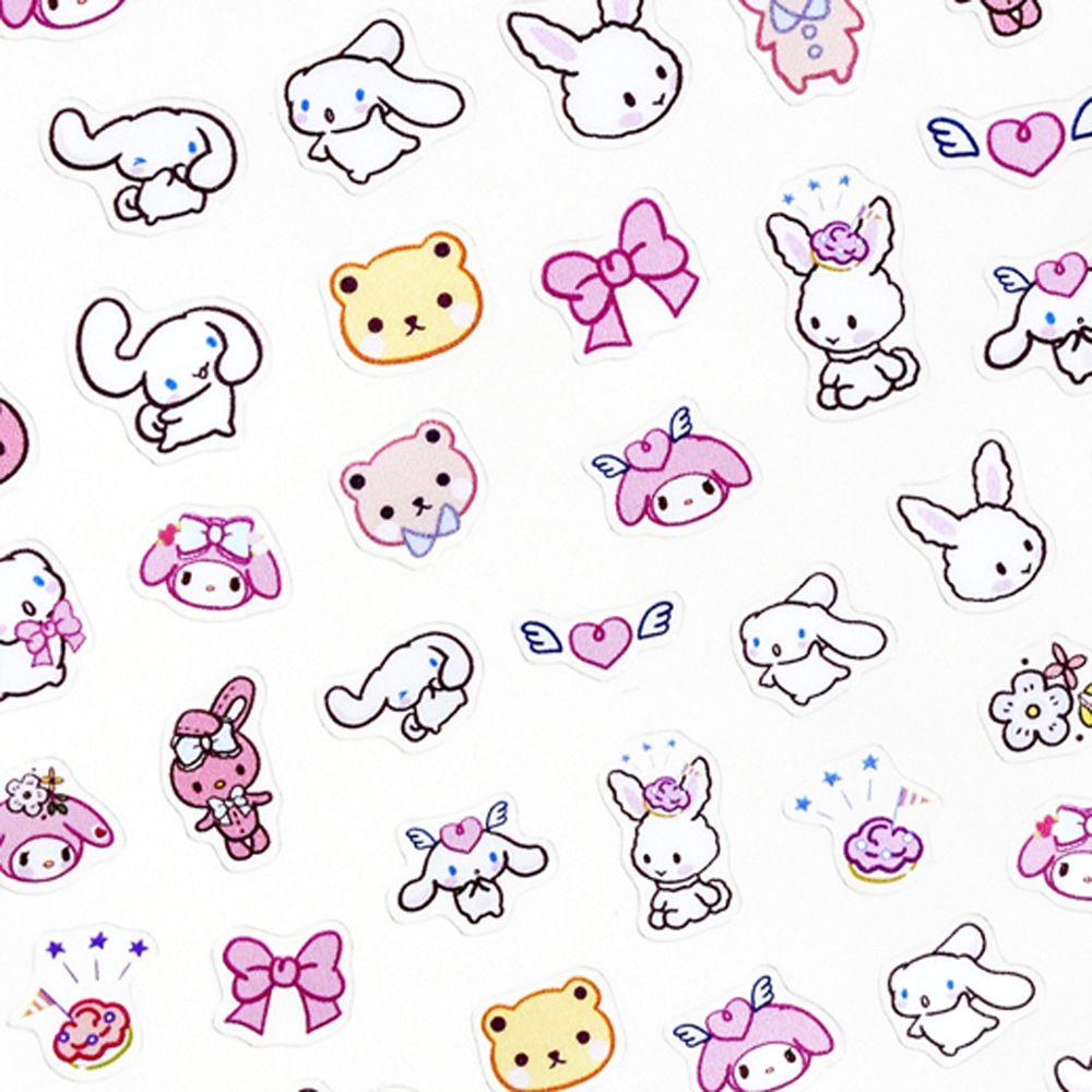 Agustina Kartun Stiker Kuku Gadis Lucu Cinnamoroll Anjing DIY Nail Decals