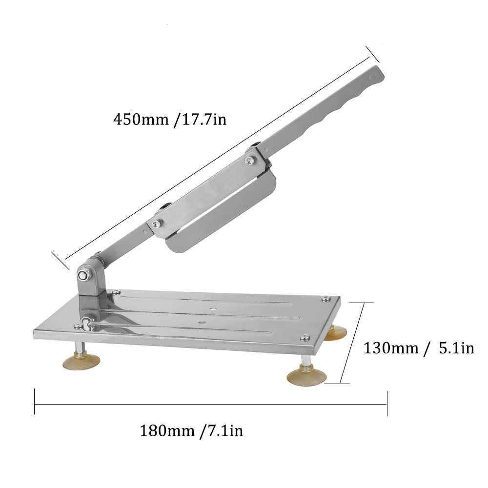 GS8 Alat Pemotong Daging Tipis Slice Pemotong Buah Sayur Stainless Steel Multifungsional FREE SCREW SET Alat Slice Memotong Daging Iris Tipis Meat Lamb Cutter Machine Protool - SKP229