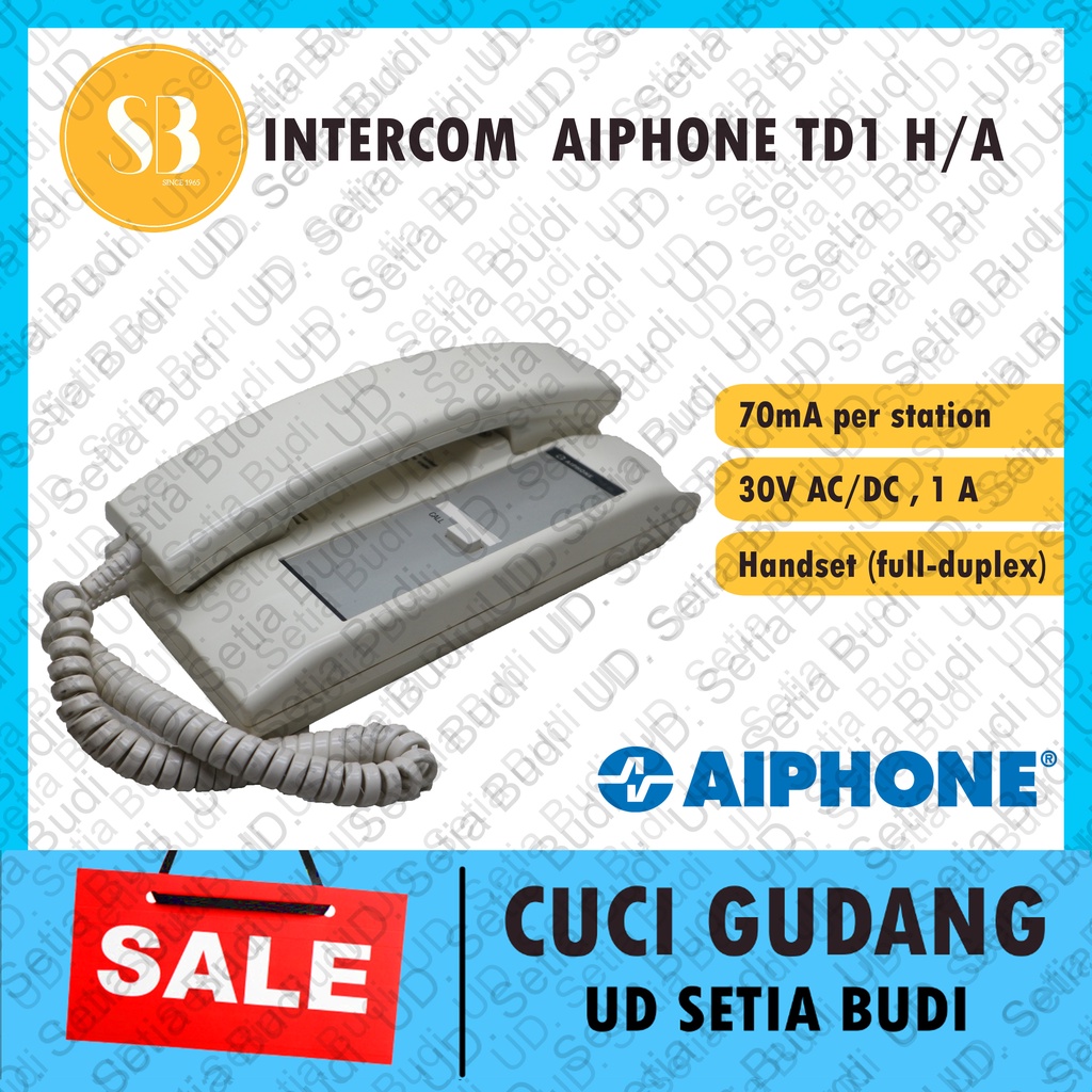 Telepon Interkom Aiphone TD-1 H/A Intercom Telephone TD-1H/A