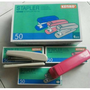 Stapler KENKO HD-50 Ukuran Besar Bonus 1 Bungkus Isi Staples.