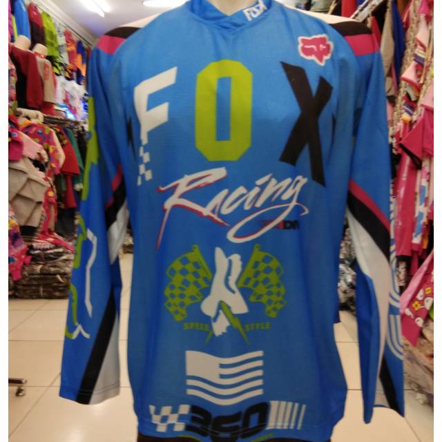 Jersey cross FOX tangan panjang
