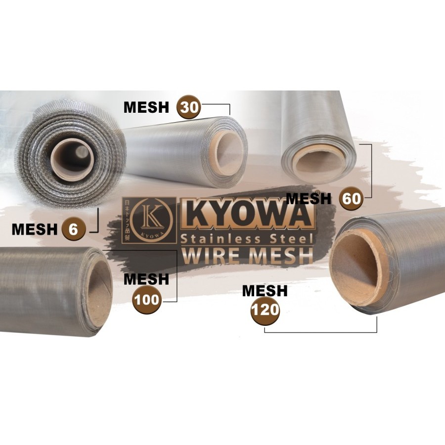 KASA NYAMUK SS 304 Mesh 6/ Mesh 8/ Mesh 10/ Mesh 12/ Mesh 16/ Mesh 20 Wiremesh Stainless