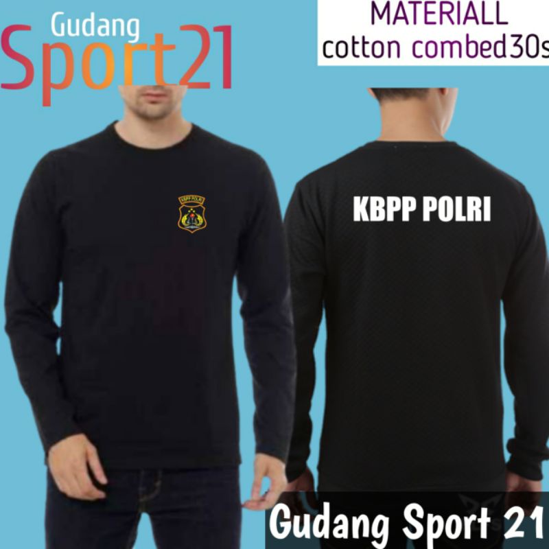 kaos baju lengan panjang KBPP POLRI kaos KBPP POLRI