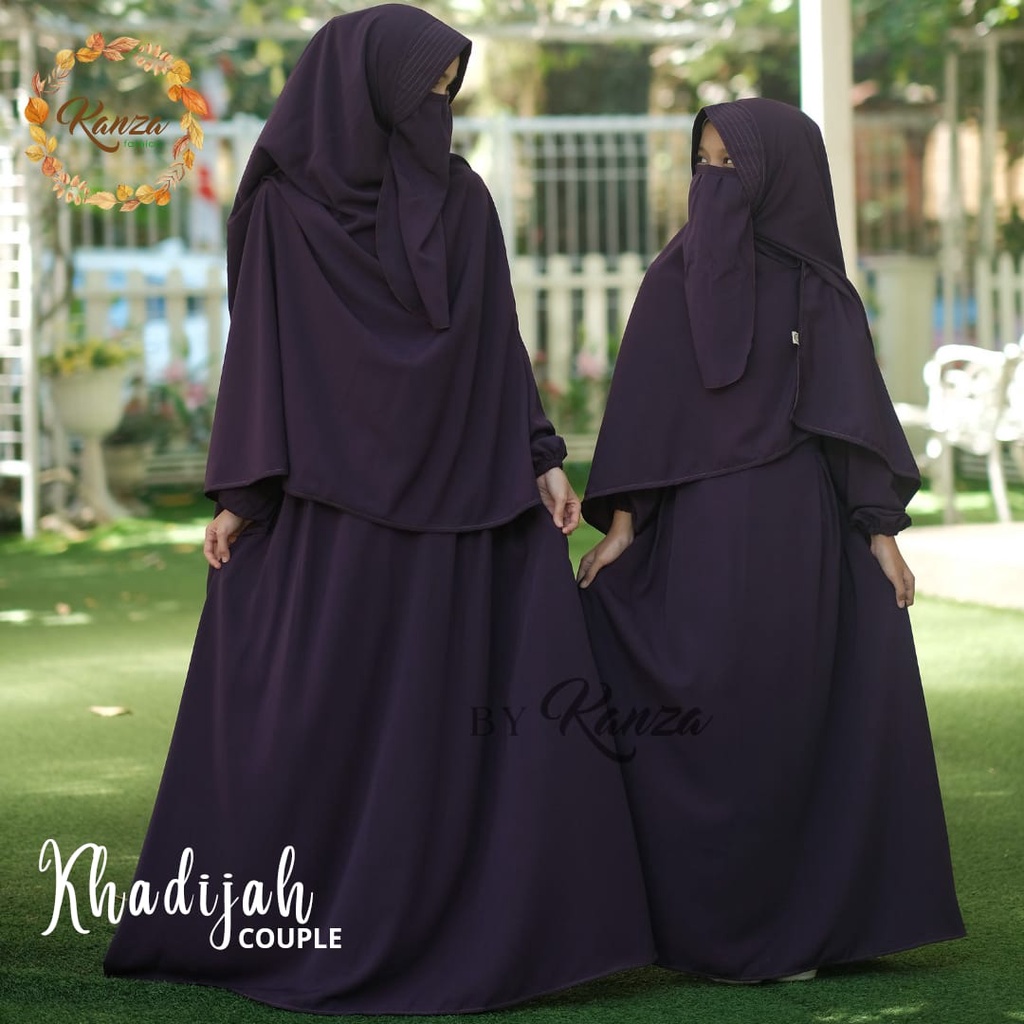 KHADIJAH GAMIS SYARI COUPLE MOM &amp; ANAK muslim fre cadar original produk by kanza fashion