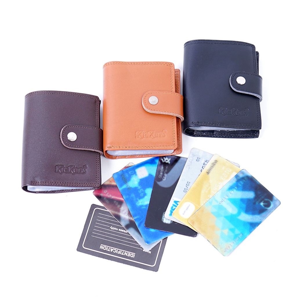 Dompet Kartu Kredit Dompet ATM Multifungsi Bahan Kulit Sapi ASLI DK