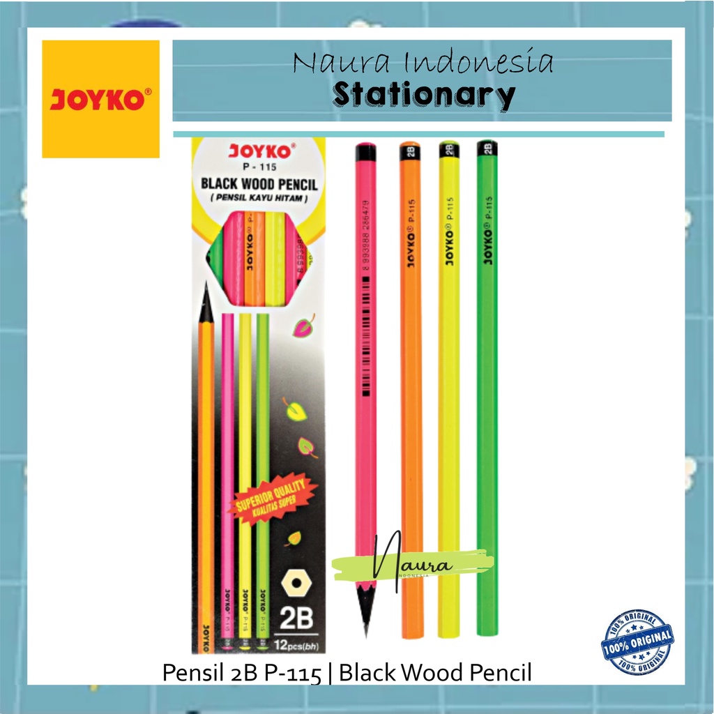 

[1PACK] PENSIL JOYKO 2B P-115 | JOYKO P-115 | PENSIL 2B P-115