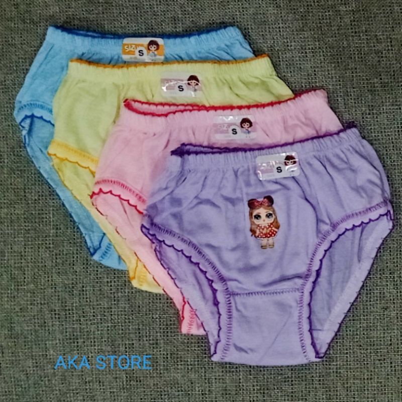 lusinan 12 pcs celana dalam anak perempuan Lily / Nabila