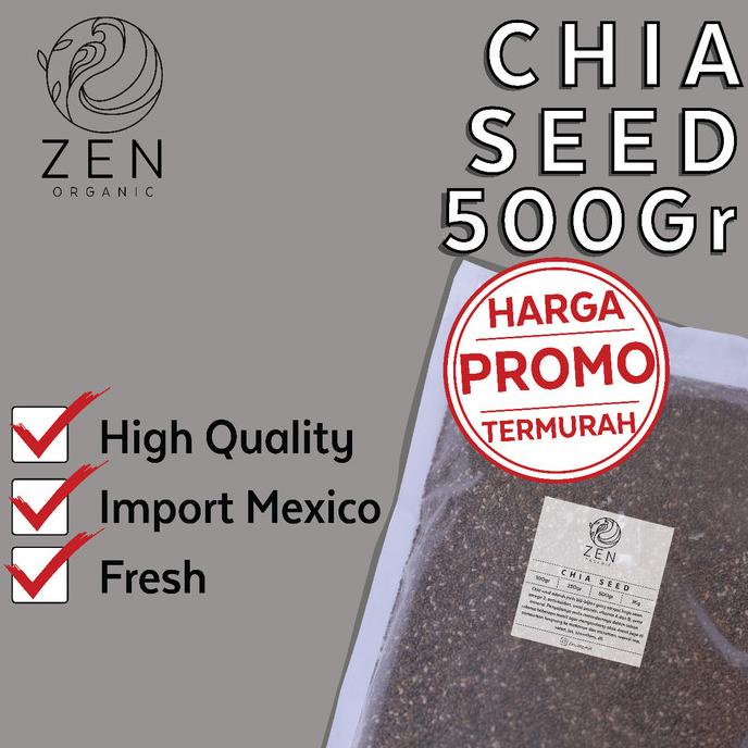 

Organic Chia Seed Mexico 500 Gr / Black Chia Seed