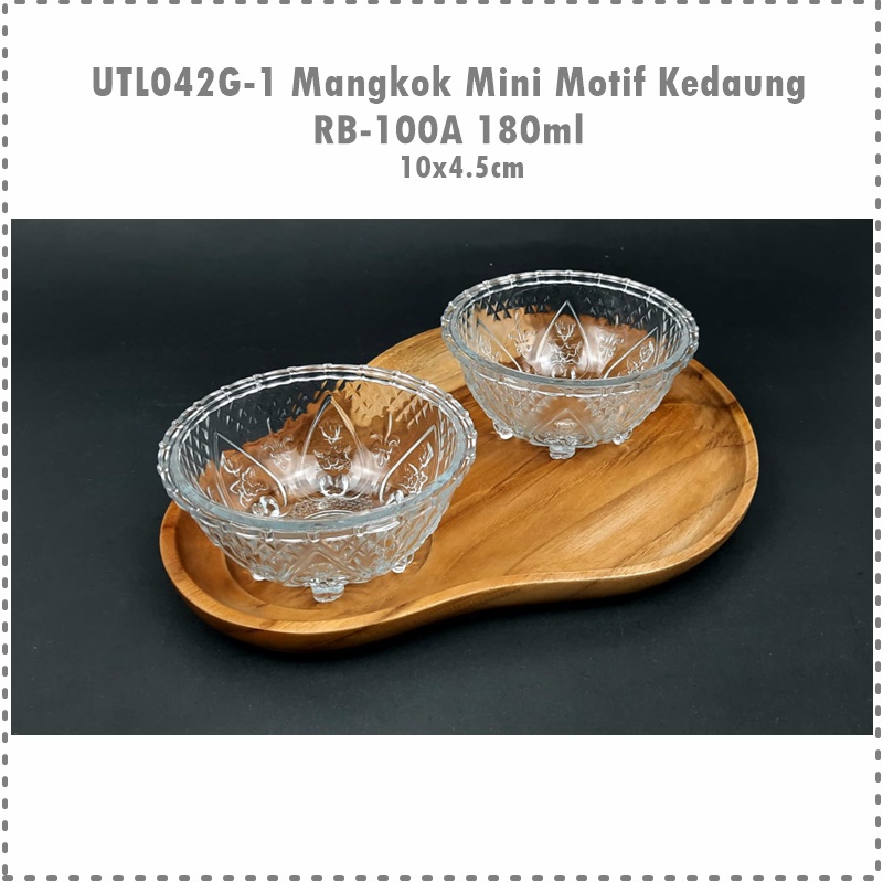 [6pcs] Set Mangkok Mini Motif RB-100A KEDAUNG Uk. 10cm