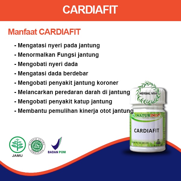 CARDIAFIT Obat Herbal Jantung Koroner Dengan Gejala Nyeri Dada Berdebar Sesak Nafas Dan Nyeri Bahu-1