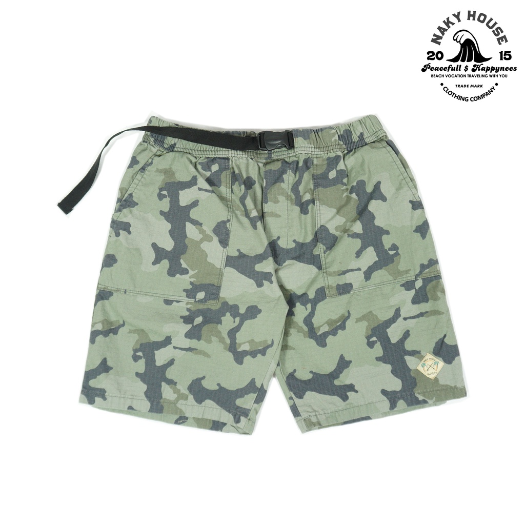 Celana Pendek Ripstop Motif Army