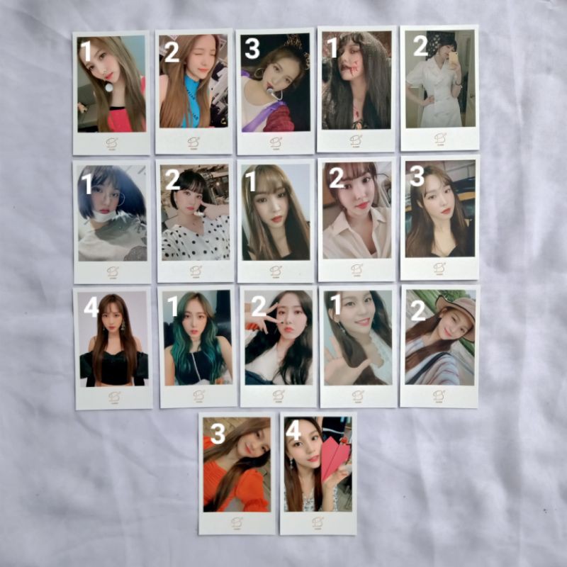 (Update 13.4) Official Gfriend Buddy Membership Photocard Polaroid Sowon Yerin Eunha Yuju SinB Umji