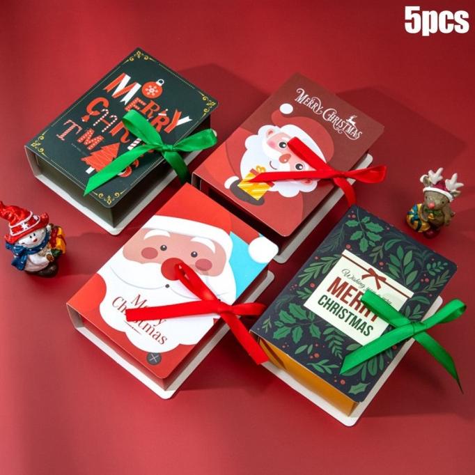 

CHRISTMAS CANDY BOX DESIGNS FAVOUR 2022 GIFT NEW 5PCS NEW 5X PACKAGING DGFXG6563