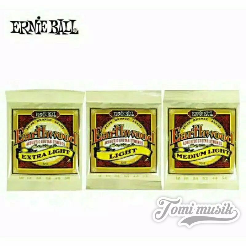 senar gitar akustik earnieball earthwood bronze strings