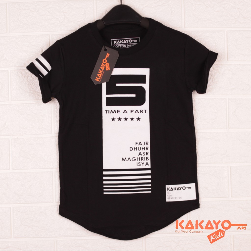 Kakayo Kids  /Kaos Anak laki/Muslim/Atasan/Baju anak cowok/pakaian anak/Bahan Katun 30s