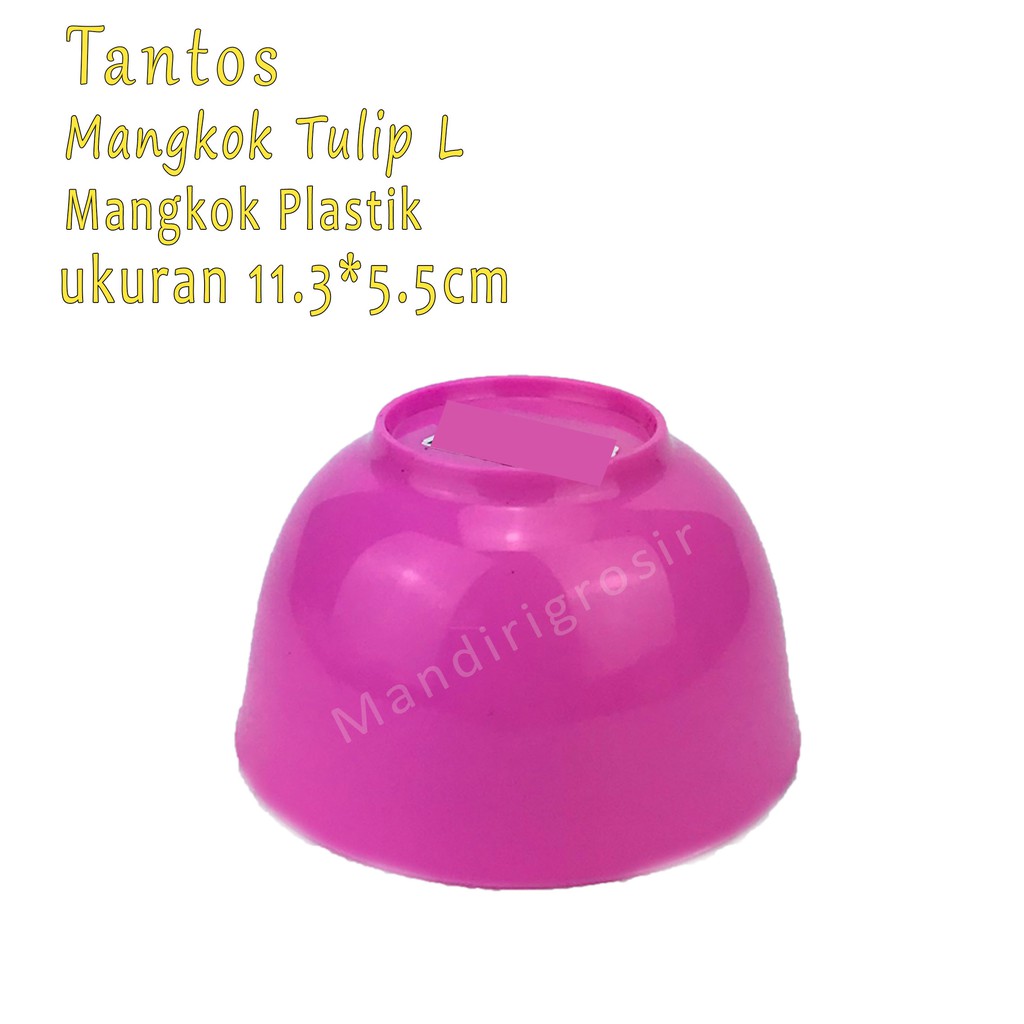 Mangkok plastik * Mangkok Tulip L * Pink *5163