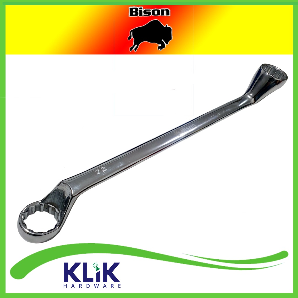 Kunci Buka Baut Velg Ban Roda Belakang Motor Matic Baud 22 x 24 mm CR-V 75° Kunci Ring Panjang 32 cm