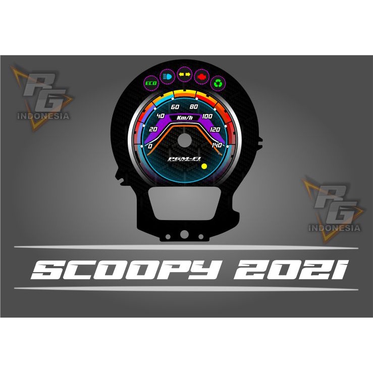 papan speedometer custom scoopy 2021 panel spido meter scoopy 2021