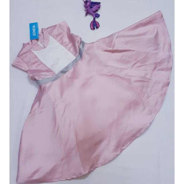 Gaun pesta anak sz 4 merk donita