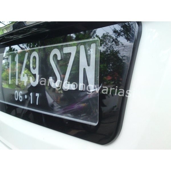 Cover plat nomor acrylic cembung honda freed ( plat nomor variasi,pl