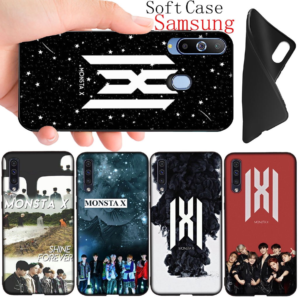 Samsung Galaxy A50 A40 A30 A20 A10 A50S A40S A30S A20S A10S Soft Black Phone Case MonstaX Monsta X Kpop