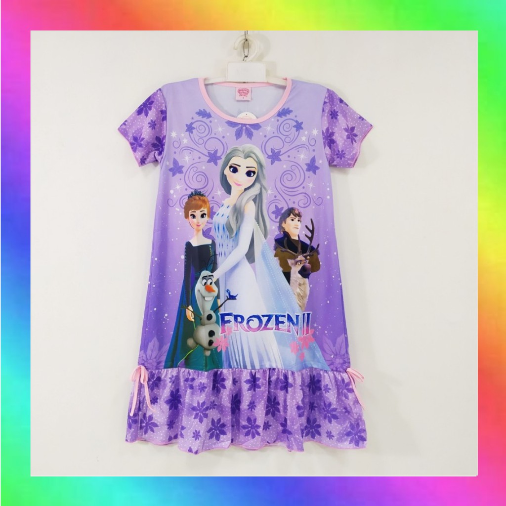 DRESS ANAK PEREMPUAN FROZEN DASTER ANAK REMAJA ABG BAJU ROK JUMBO DABG21Z