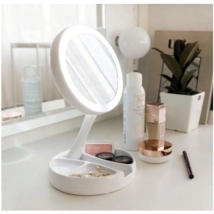 GARANSI 1 BULAN KERUSAKAN Glow mirror portable 3 IN 1 original