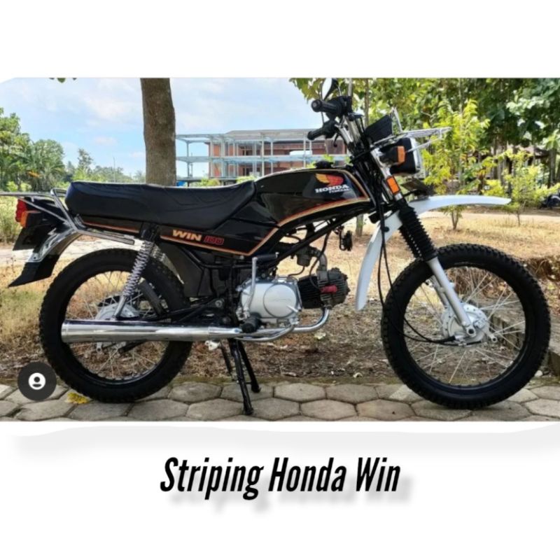 Striping Stiker Honda win 100 Tahun Tua thn 84 85 Detail original