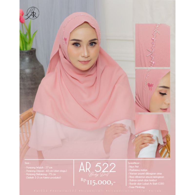 pashmina instan non pet variasi payet arrafi pashmina non pet ar 522