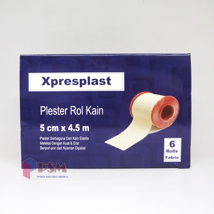 Plester Rol Kain 5cm x 4,5m Xpresplast Gidcare / sejenis Leukoplast