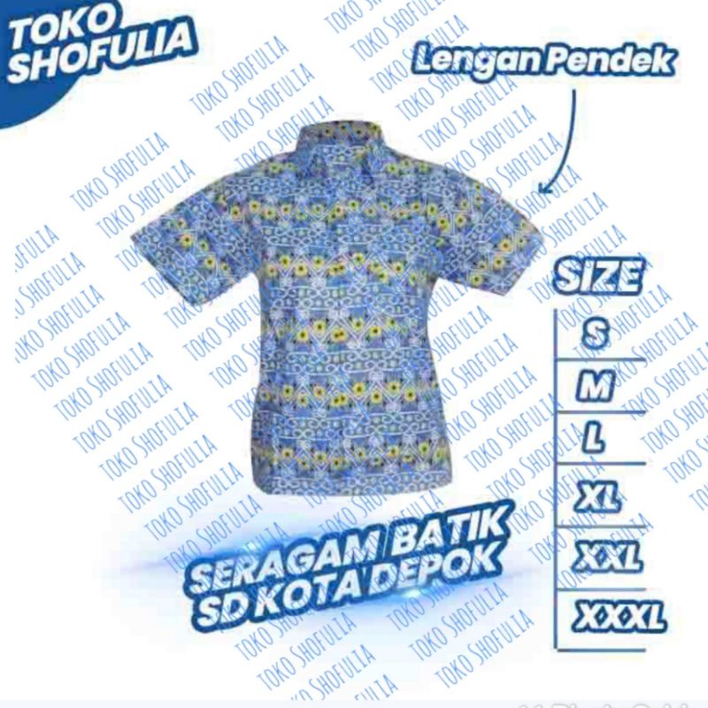 seragam batik SD kota Depok