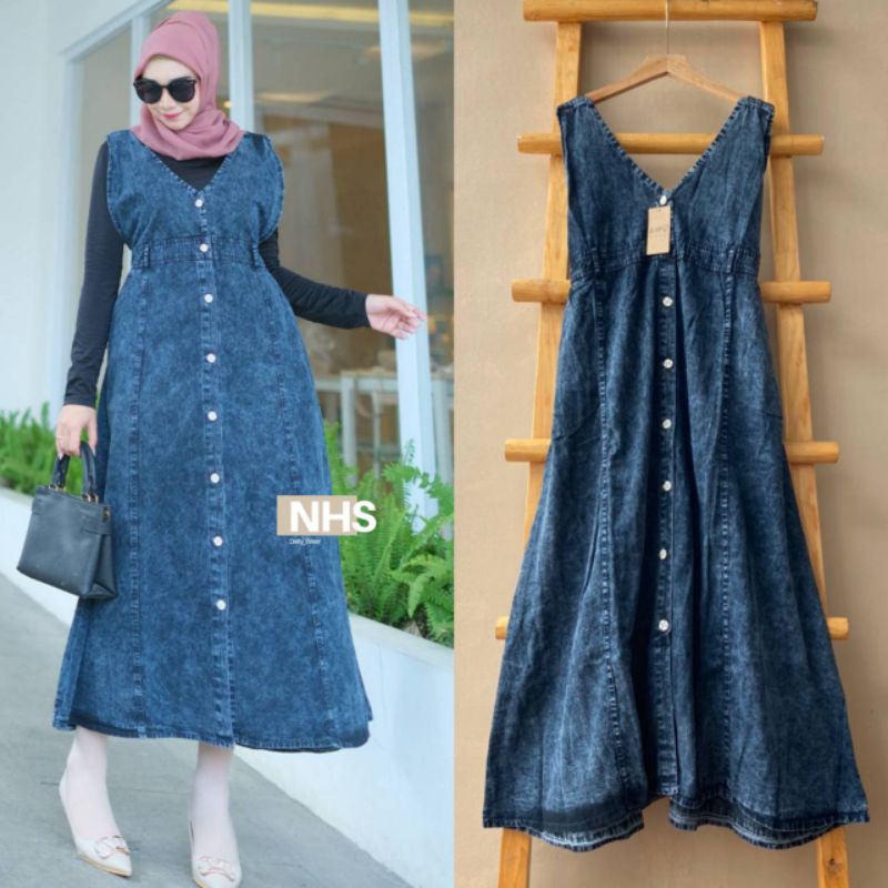 Maritta overall jens wanita