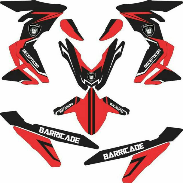 Sticker Supra Gtr 150 Fullbody Barricade Decepticon Shopee Indonesia