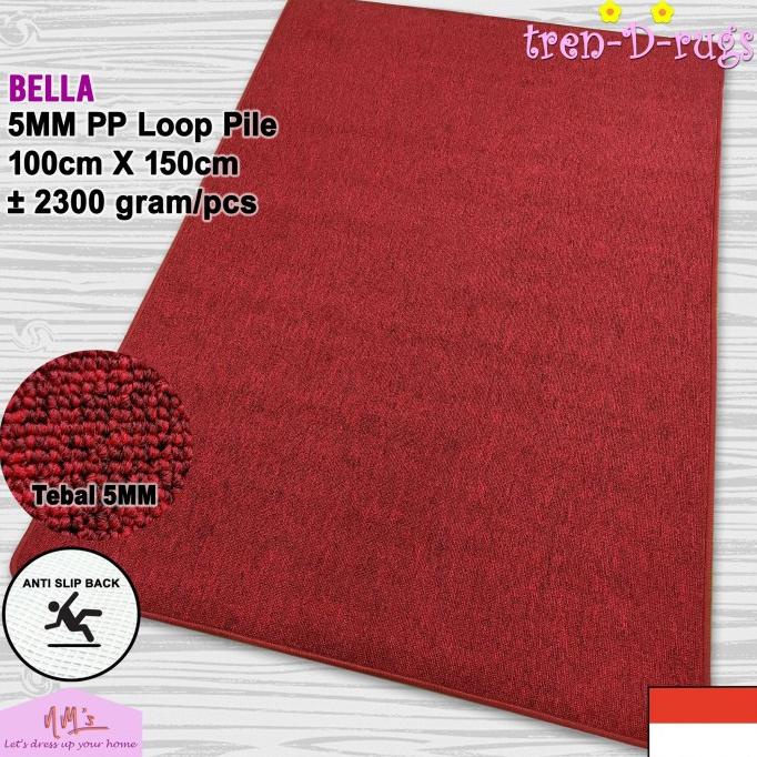 Karpet polos permadani lantai ruang tamu kamar anti slip minimalis