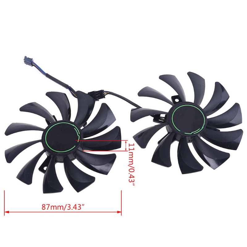 Bt 1pasang HA9010H12F-Z 4Pin Cooler Fan Pengganti Untuk MSI GTX 1060 1660Ti Rtx2060