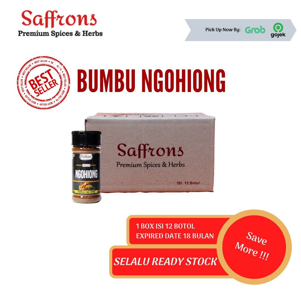 

SAFFRONS - KEMASAN BOX - Bumbu Ngohiong - Chinese Five Spice Premium Quality